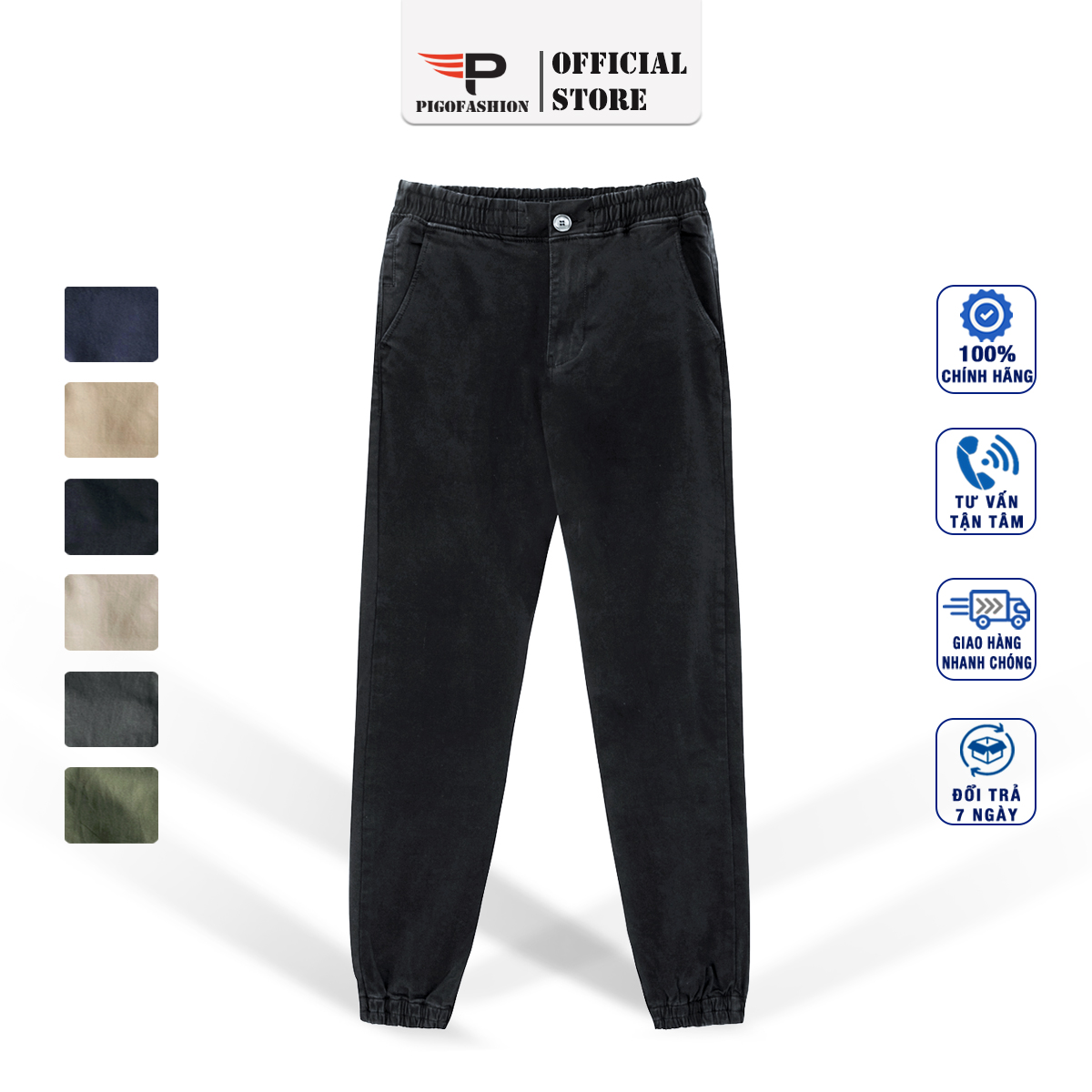 Quần jogger kaki nam co giãn dáng trẻ trung chính hãng JGK01 Pigofashion