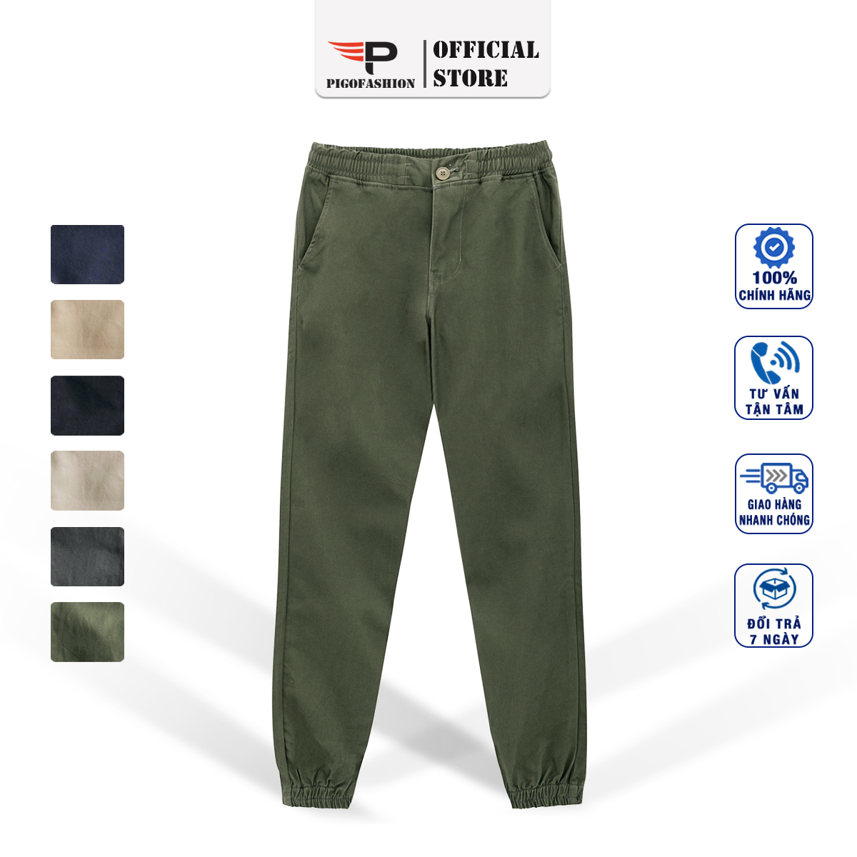 Quần jogger kaki nam co giãn dáng trẻ trung chính hãng JGK01 Pigofashion