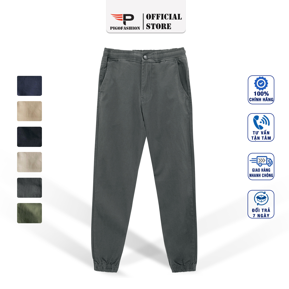 Quần jogger kaki nam co giãn dáng trẻ trung chính hãng JGK01 Pigofashion