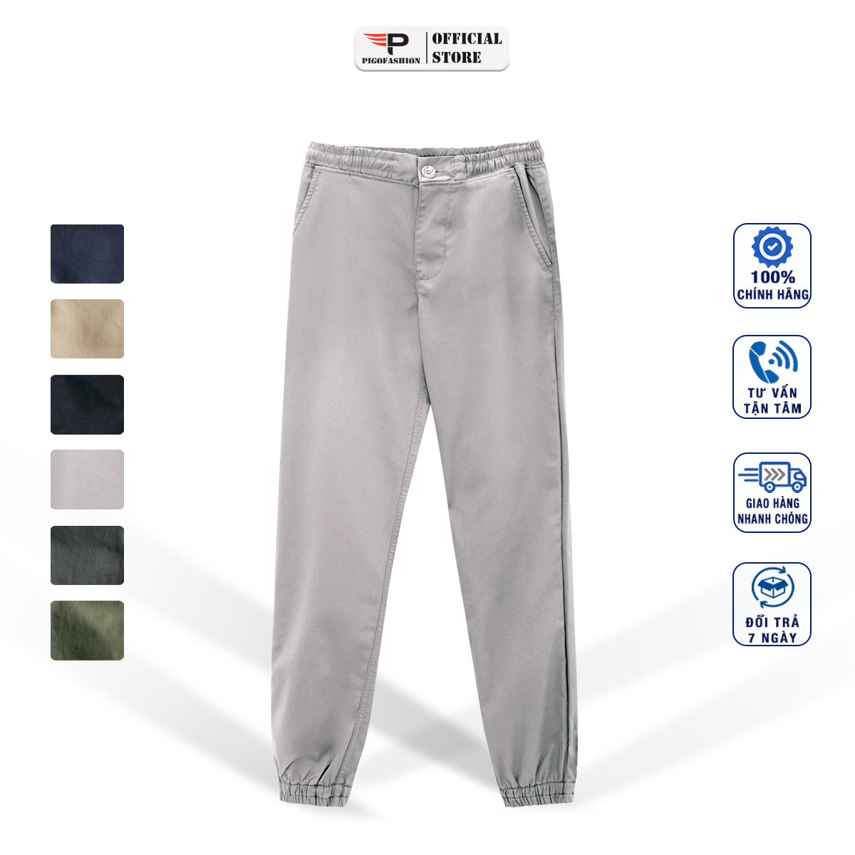 Quần jogger kaki nam co giãn dáng trẻ trung chính hãng JGK01 Pigofashion
