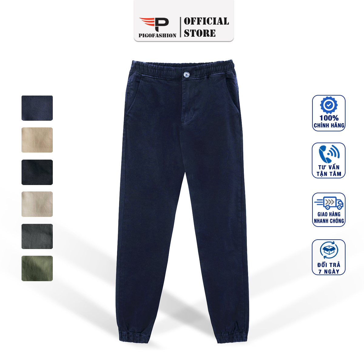 Quần jogger kaki nam co giãn dáng trẻ trung chính hãng JGK01 Pigofashion