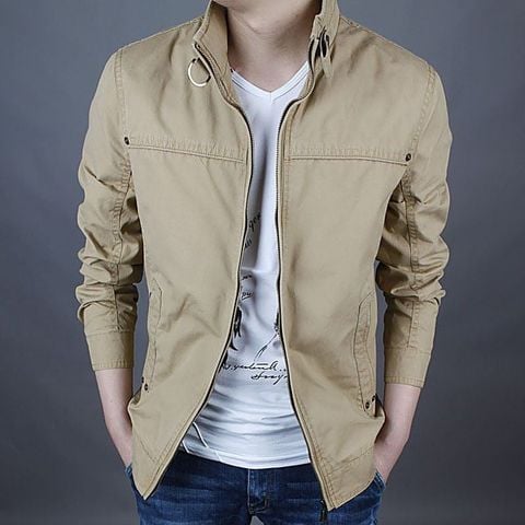 Áo khoác kaki nam cổ đứng cá tính cao cấp Pigofashion AV17 chọn màu