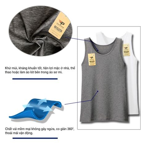 Áo lót ba lỗ nam PigoFashion ABL01 nhiều màu