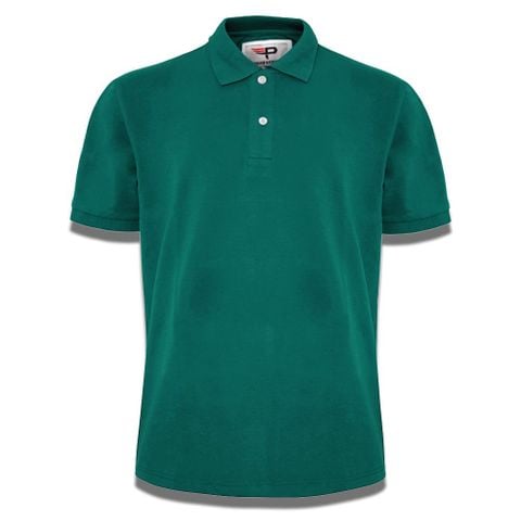 Áo thun nam cổ bẻ màu xanh rêu, xanh ve chai big size trên 80kg co giãn thoải mái PB01 PIGOFASHION