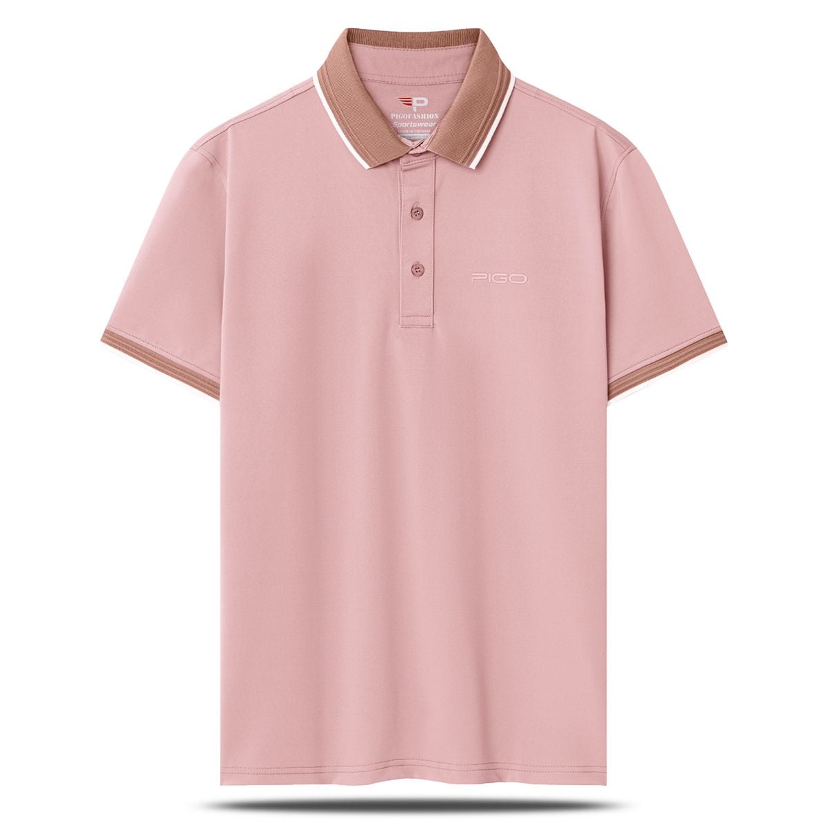 Áo thun cổ bẻ chất liệu thun co giãn 4 chiều cao cấp 4 chiều PigoFashion PPL36