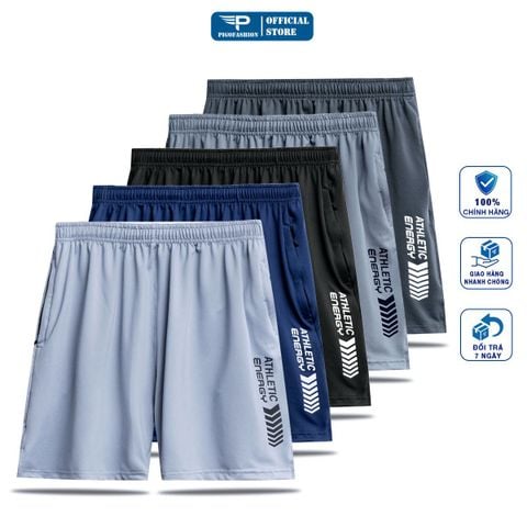 Combo 3 quần thể thao nam Ultra Short co giãn túi khóa, dây rút, cạp chun QCT03 PigoFashion