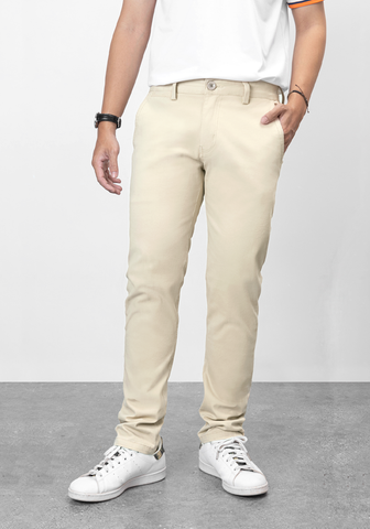 Quần Kaki Dài Nam Pigofashion, Đứng Phom, Tôn Dáng QKK03 Be Kem