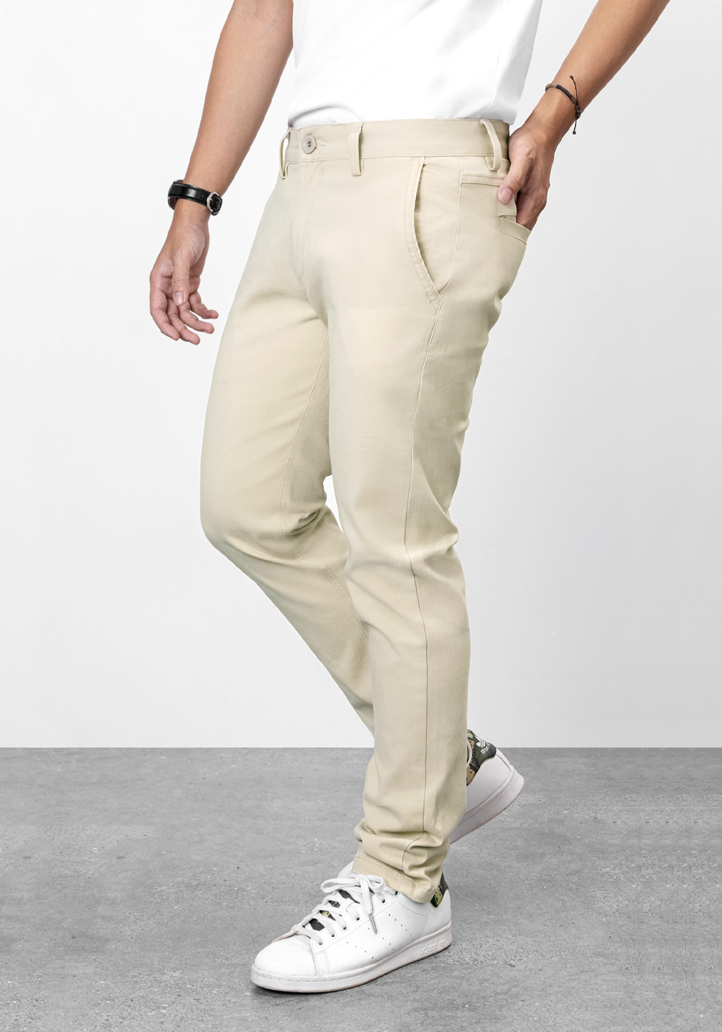 Quần kaki dài nam form regular Pigofashion QKK01 chọn nhiều màu