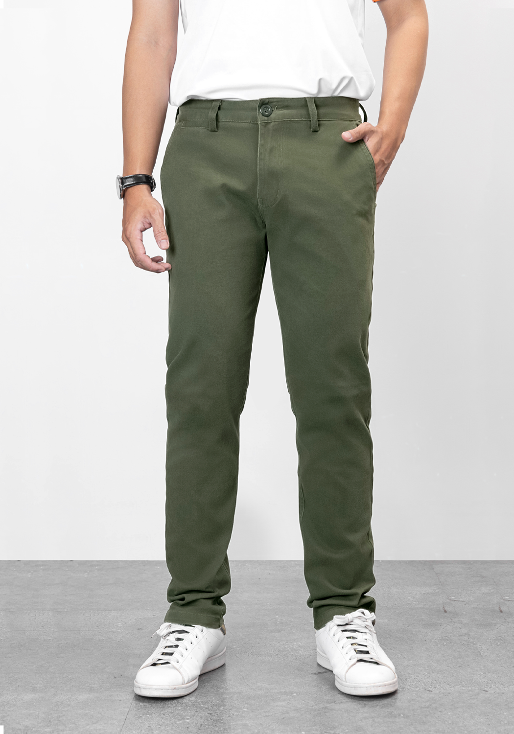 Quần kaki dài nam form regular Pigofashion QKK01 chọn nhiều màu