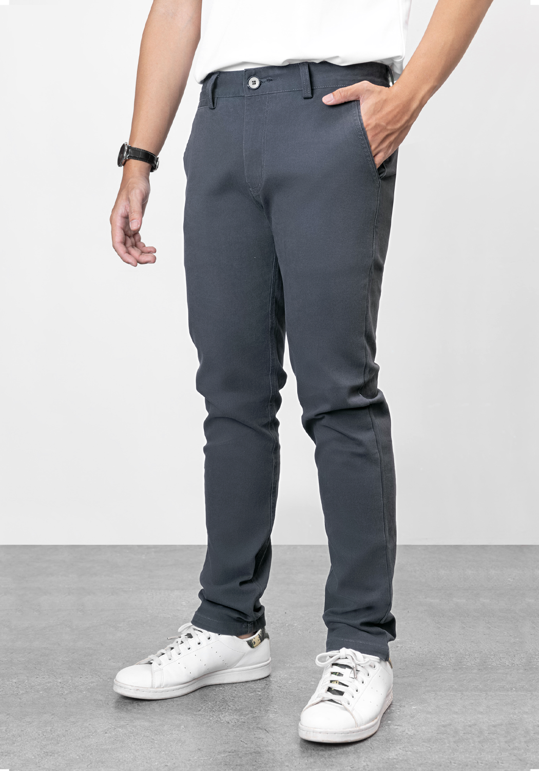 Quần kaki dài nam form regular Pigofashion QKK01 chọn nhiều màu