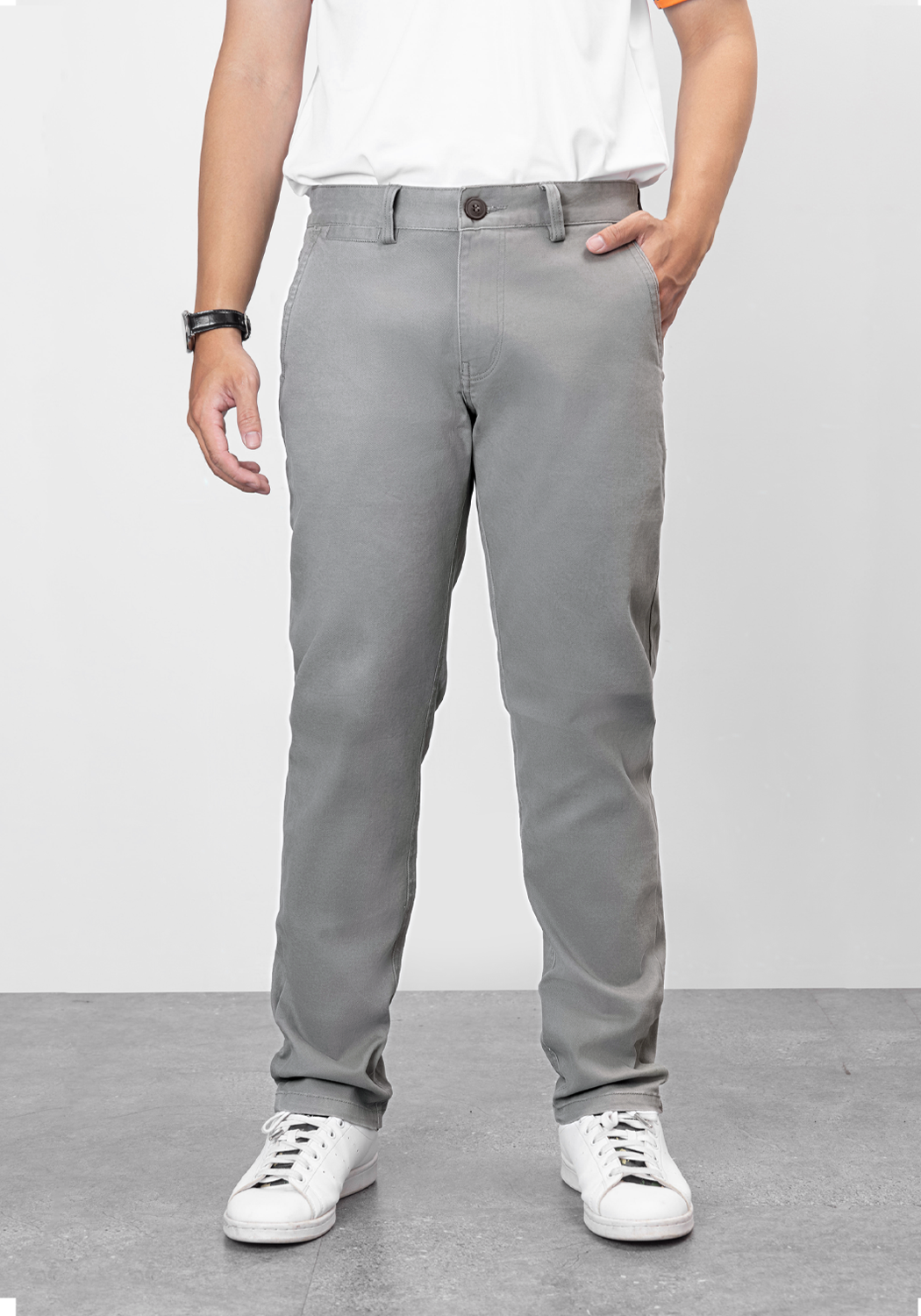 Quần kaki dài nam form regular Pigofashion QKK01 chọn nhiều màu