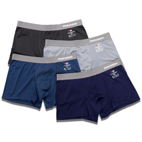 Hộp 4 Quần Lót Nam Boxer Thun Lạnh PigoFashion QLBX03
