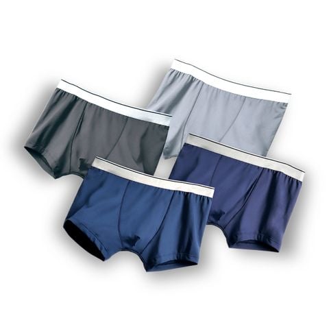 Set 5 Quần sịp đùi nam ngắn lưng bạc độc quyền Pigofashion thoáng khí lót Cotton 95% hút ẩm khử mùi QLBX02