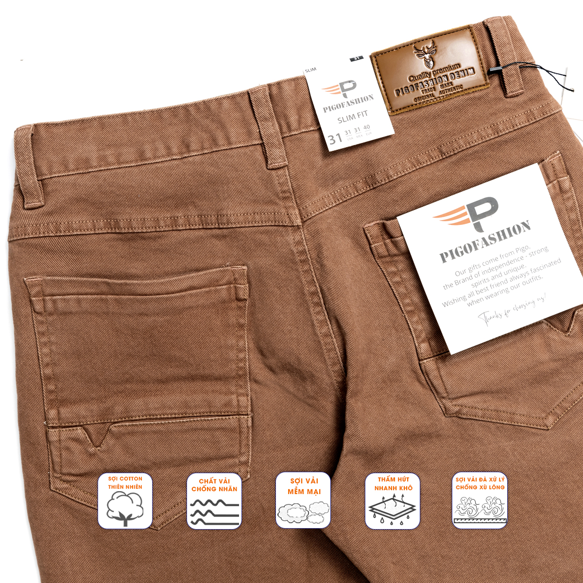 Quần short kaki nam co giãn PGSKJ01 PIGOFASHION