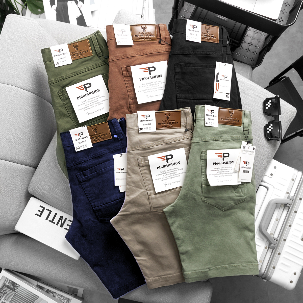 Quần short kaki nam co giãn PGSKJ01 PIGOFASHION