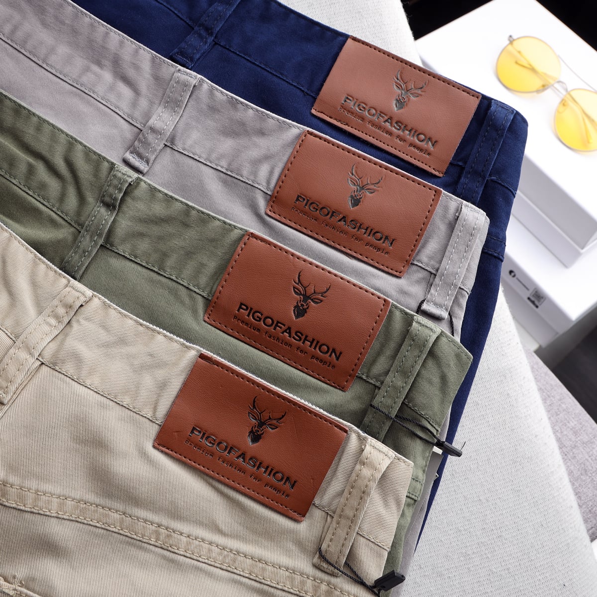 Quần short kaki nam co giãn Pigofashion PGSKJ01 (chọn màu)