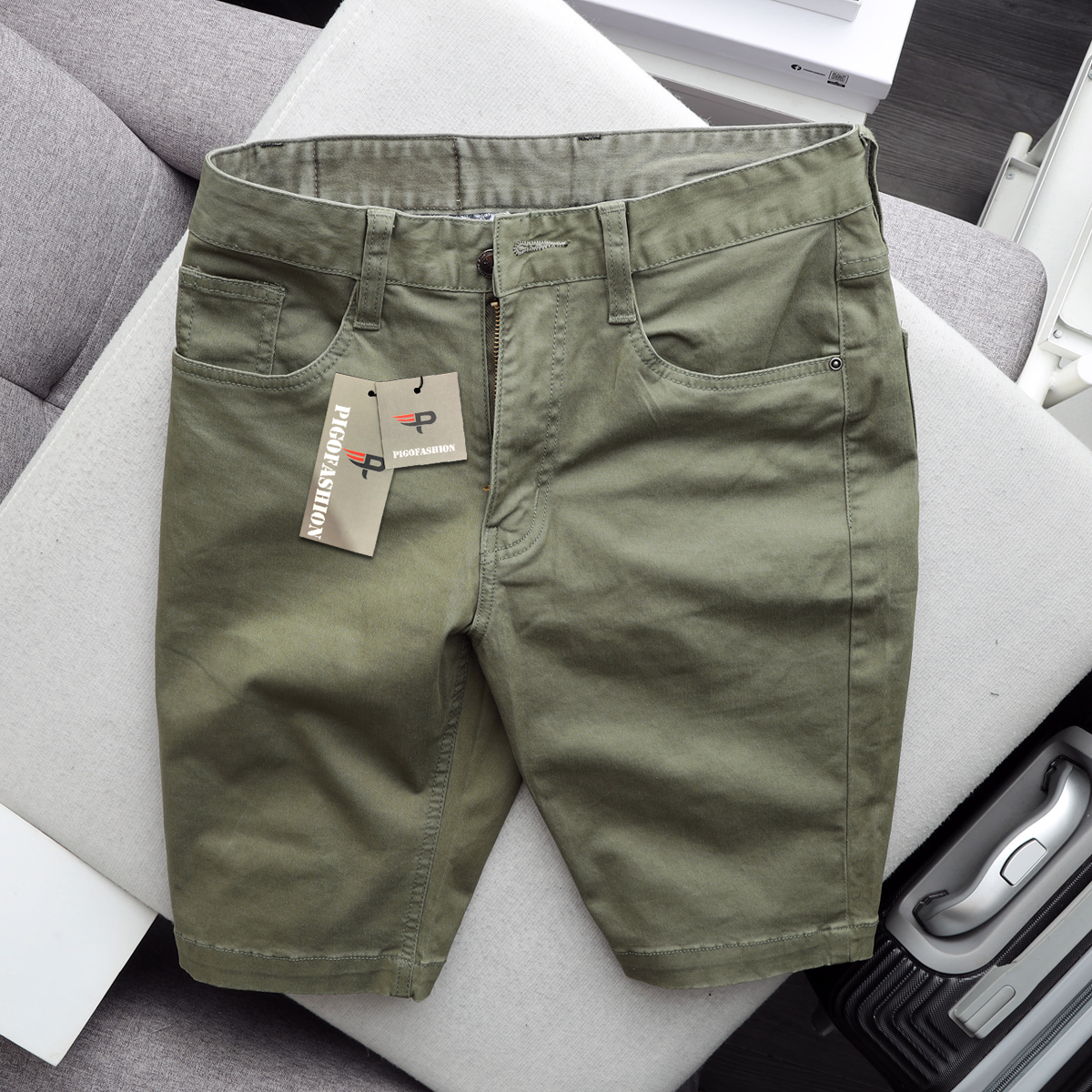 Quần short kaki nam co giãn Pigofashion PGSKJ01 (chọn màu)