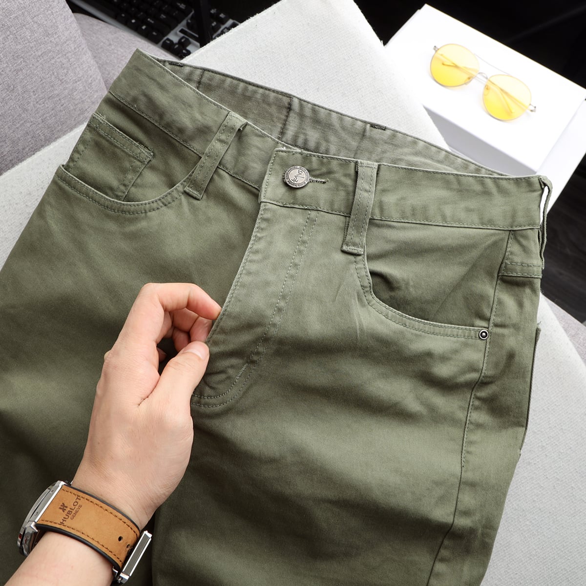 Quần short kaki nam co giãn Pigofashion PGSKJ01 (chọn màu)