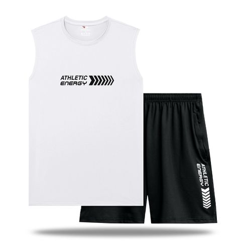 Bộ Thể Thao Nam áo tanktop sát nách vải coolmax quần short thể thao ASN02.QCT03 PigoFashion