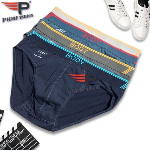 Bộ 5 quần lót nam tam giác sọc chéo BODY06 PigoFashion