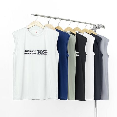 Áo Tank Top nam PIGO ASN02 Pigofashion trắng