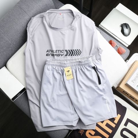 Bộ Thể Thao Nam Pigofashion quần áo tập gym vải thun lạnh thoáng mát co giãn năng động thời trang ASN02.QCT02