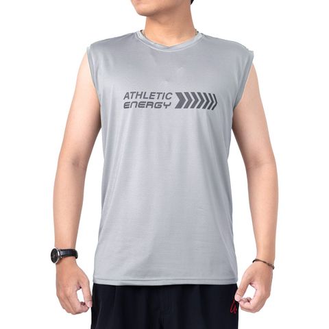 Áo tank top nam cao cấp in chữ Pigofashion ASN02 Xám Tro