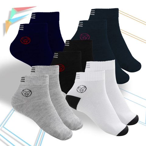 Combo 5 Tất Vớ Nam Cổ Trung OSAMA PigoFashion đủ màu