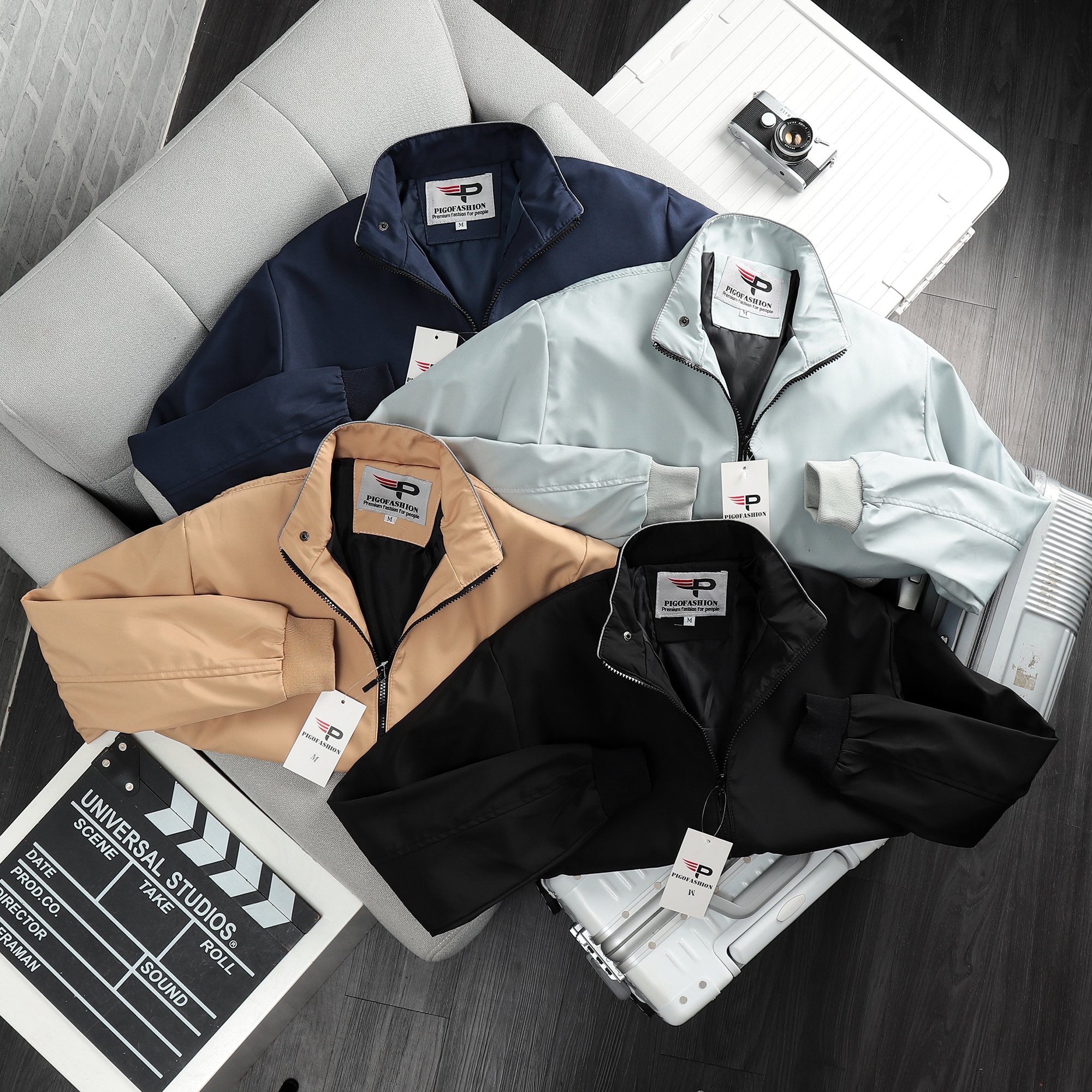 Áo khoác dù nam cao cấp xuất hàn sport jacket AKD903 PigoFashion