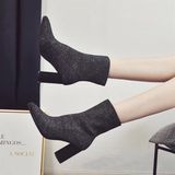 BOOTS LỬNG LEN TĂM D0025E