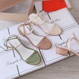 SANDAL QUAI MẢNH GÓT GỖ D0019E