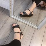 SANDAL ĐẾ XUỒNG 3P QUAI CHÉO D0016E