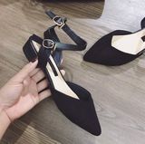 SANDAL TIỂU THƯ 2 QUAI NGANG D0021E