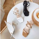 SANDAL QUAI MẢNH DA RẮN D0020E