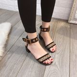 SANDAL QUAI LƯỚI BI CỔ ĐINH D0017E