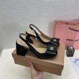 B2821-68 GIÀY MIUMIU DA BÓNG CAO CẤP NƠ BẢN TO D0038ER