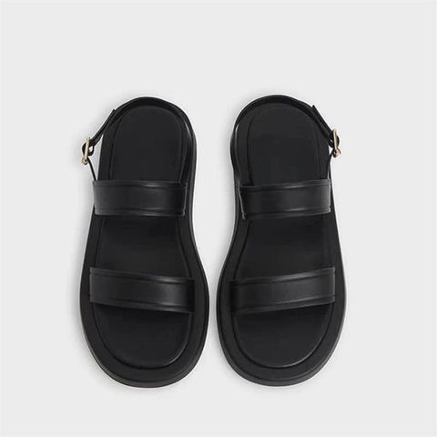 SANDAL 2 QUAI NGANG ĐẾ BÁNH MÌ QUAI HẬU CÀI D0015ER