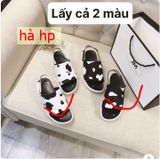 LÊ BÒ SỮA 2 QUAI NGANG ĐỐM ĐEN TRẮNG ĐỄ ĐÚC D0017ER