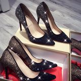 CAO GÓT LOUBOUTIN TÁN ĐÁ D0041E