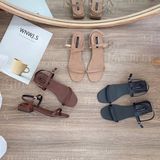 SANDAL QUAI MẢNH GÓT VUÔNG 2P D0017E