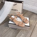 S77 SANDAL BỆT GÓT VIỀN VÀNG D0017E