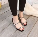 SANDAL NGỌC GÓT VÀNG 3P D0022E