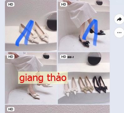 GIÀY MŨI NHỌN NƠ DA BẢN TO CAO CẤP GÓT VUÔNG 4P D0030ER