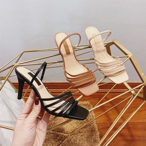 SANDAL NHIỀU DÂY GÓT NHỌN D0024E