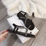 SANDAL XỎ NGÓN TÁN ĐÁ MỚI D0015E