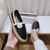 SLIPON TRẦN CHỈ Ô TRÁM VIỀN TRẮNG XUNG QUANH D0015ER