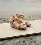 SANDAL ĐẾ XUỒNG 1 QUAI DA HỞ HẬU D0021ER