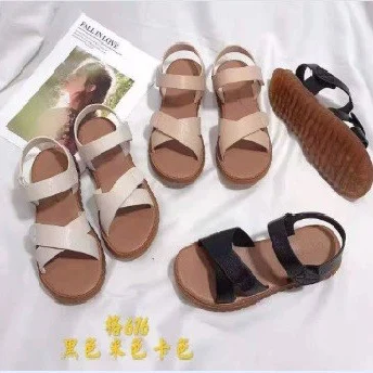 SANDAL 2 QUAI CHÉO BẢN QUAI HẬU DÁN ĐẾ BỆT D0017ER