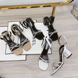 SANDAL 2 QUAI CHÉO ĐÁ HỞ HẬU D0019ER