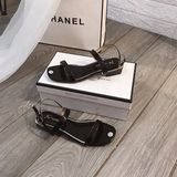 S77 SANDAL BỆT GÓT VIỀN VÀNG D0017E